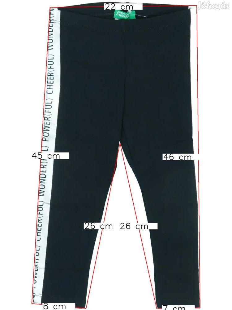 Benetton Új (címkés) Lány Leggings (Méret: 86)