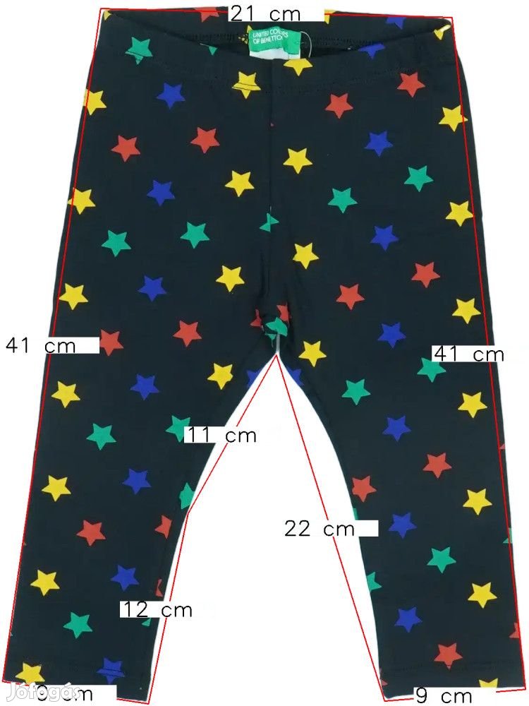 Benetton Új (címkés) Lány Leggings (Méret: 86)