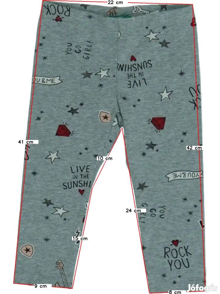 Benetton Új (címkés) Lány Leggings (Méret: 86)