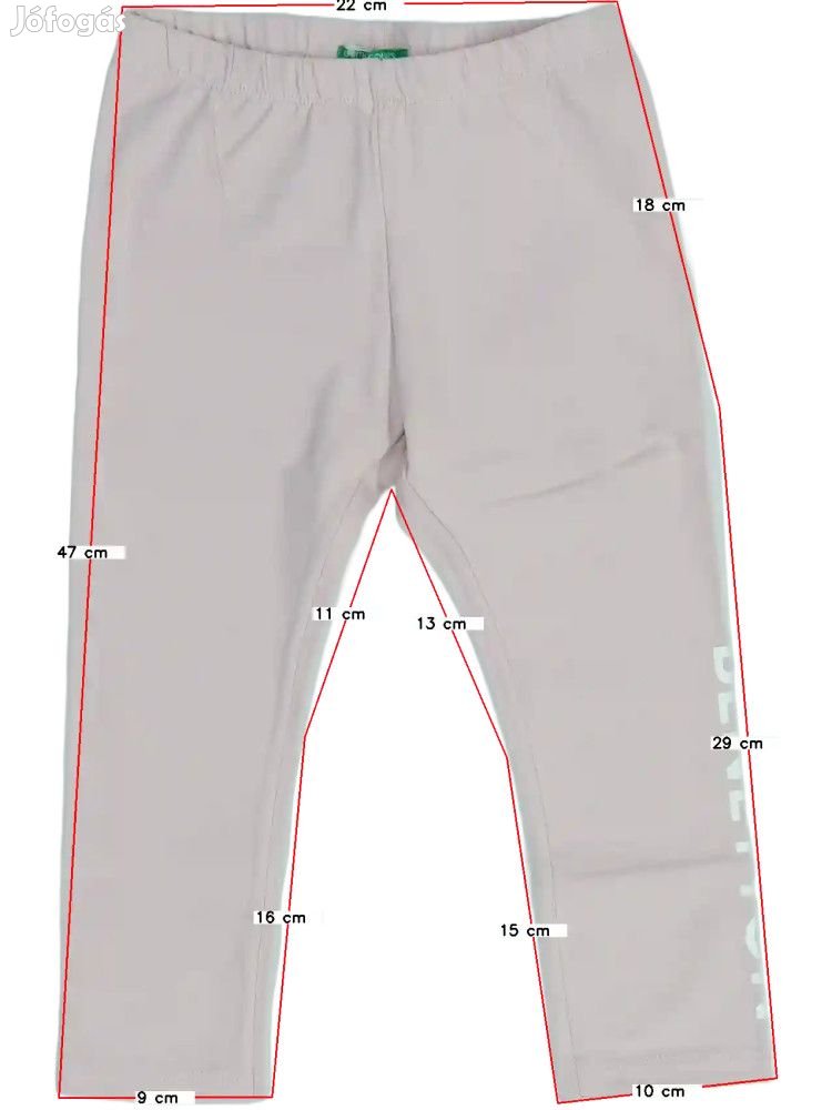 Benetton Új (címkés) Lány Leggings (Méret: 92)