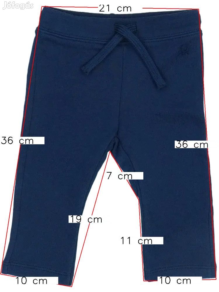 Benetton Új (címkés) Lány Melegítőnadrág (Méret: 68)