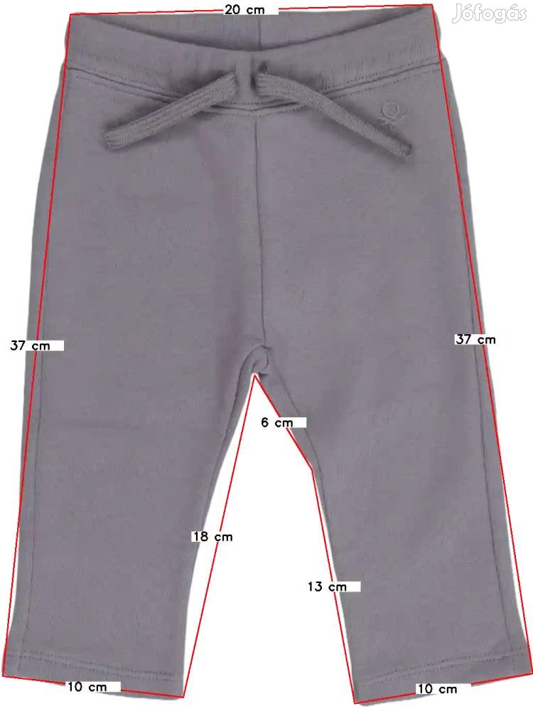 Benetton Új (címkés) Lány Melegítőnadrág (Méret: 74)