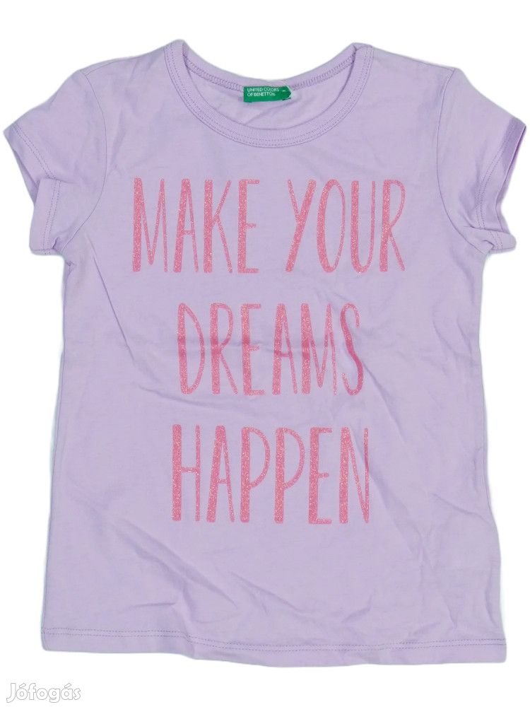 Benetton Új címkés Lány Póló Méret 110