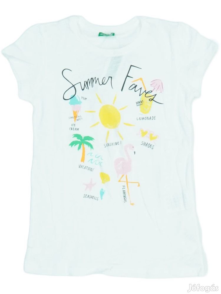 Benetton Új címkés Lány Póló Méret 128