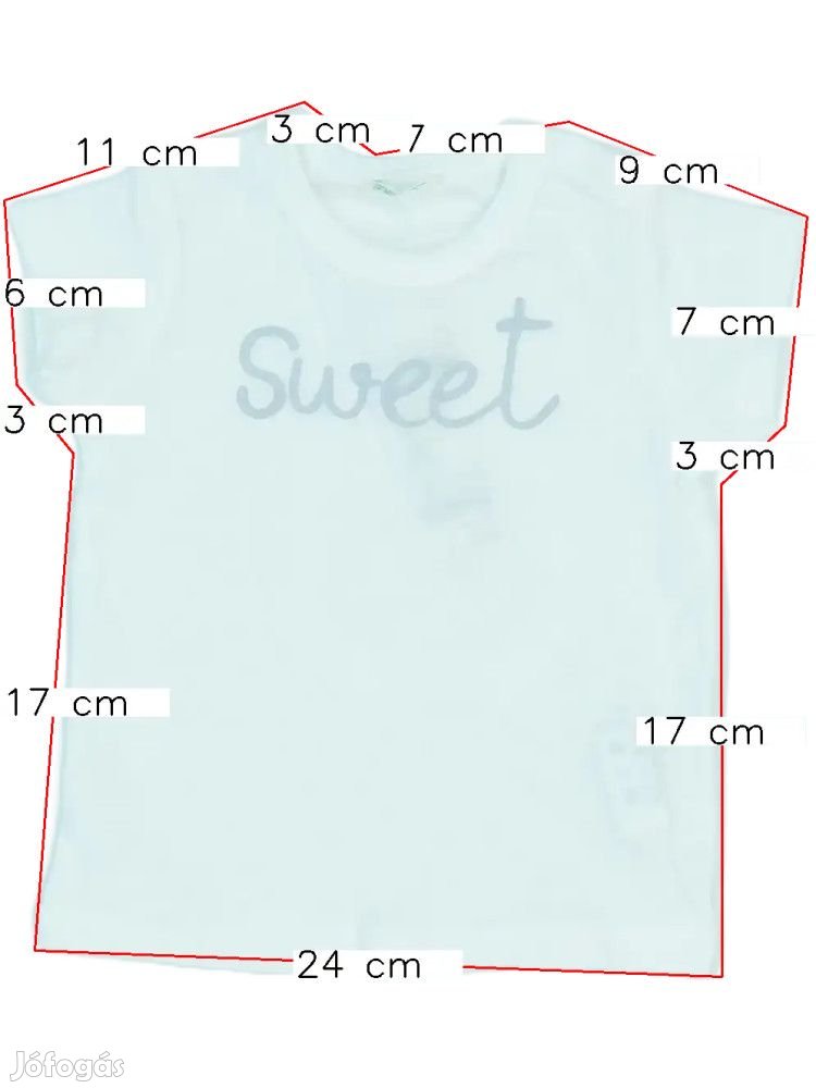Benetton Új (címkés) Lány Póló (Méret: 62)