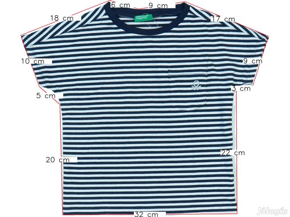 Benetton Új (címkés) Lány Póló (Méret: 92)