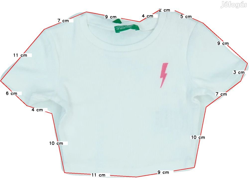 Benetton Új (címkés) Lány Póló (Méret: 92)