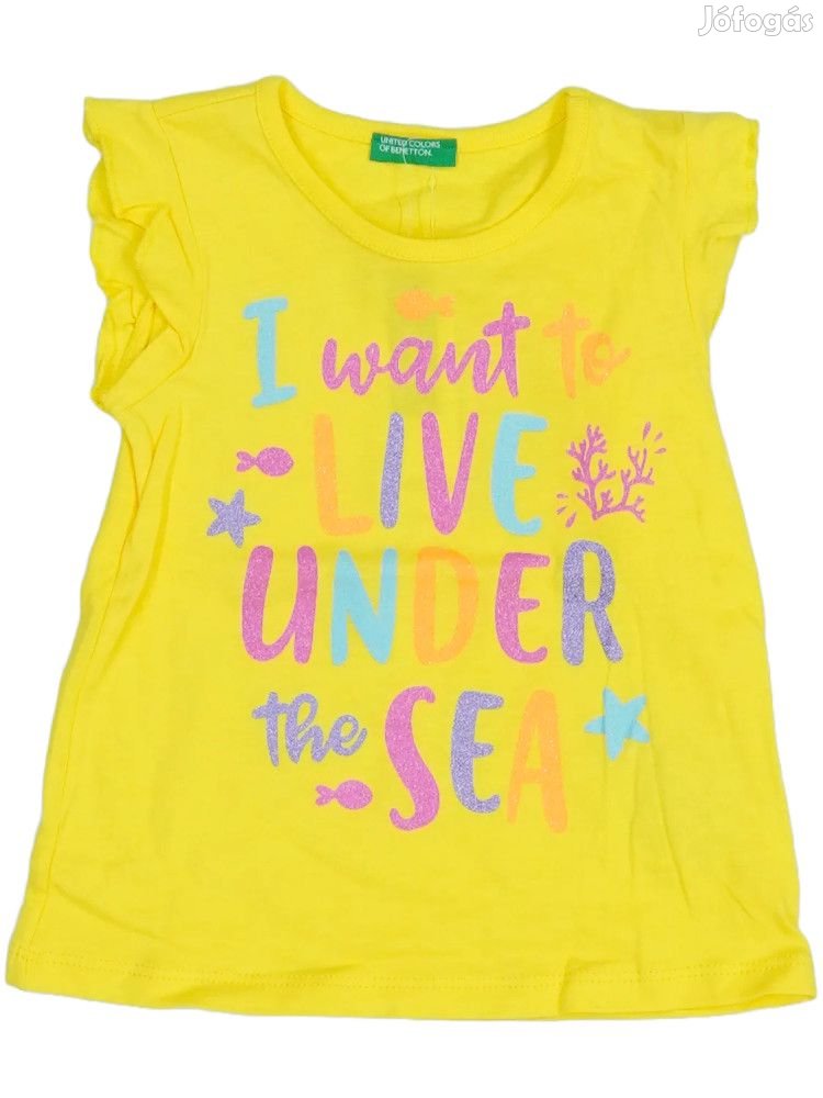 Benetton Új címkés Lány Póló Méret 92