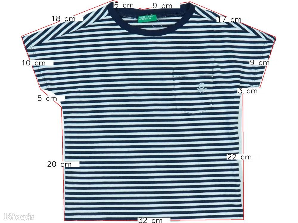 Benetton Új (címkés) Lány Póló (Méret: 92)
