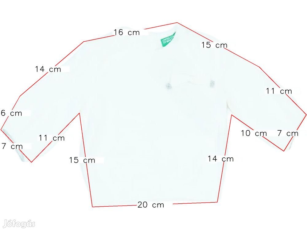 Benetton Új (címkés) Lány Pulóver (Méret: 68)