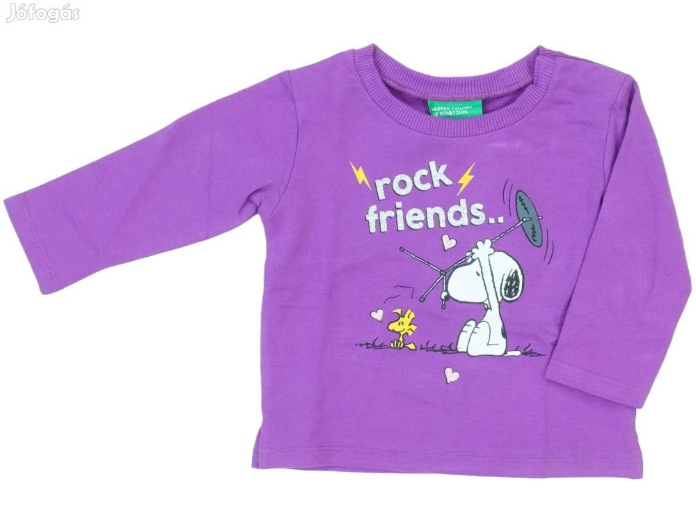 Benetton Új (címkés) Lány Pulóver (Méret: 74)