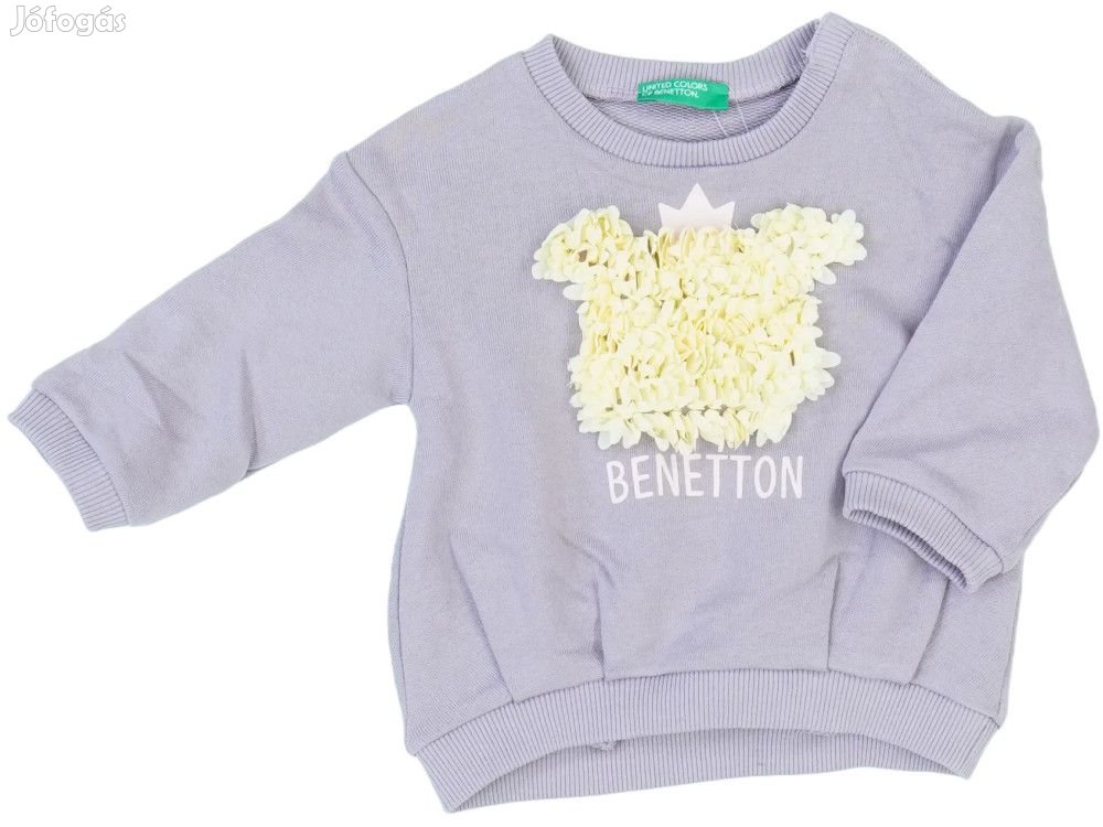Benetton Új (címkés) Lány Pulóver (Méret: 74)