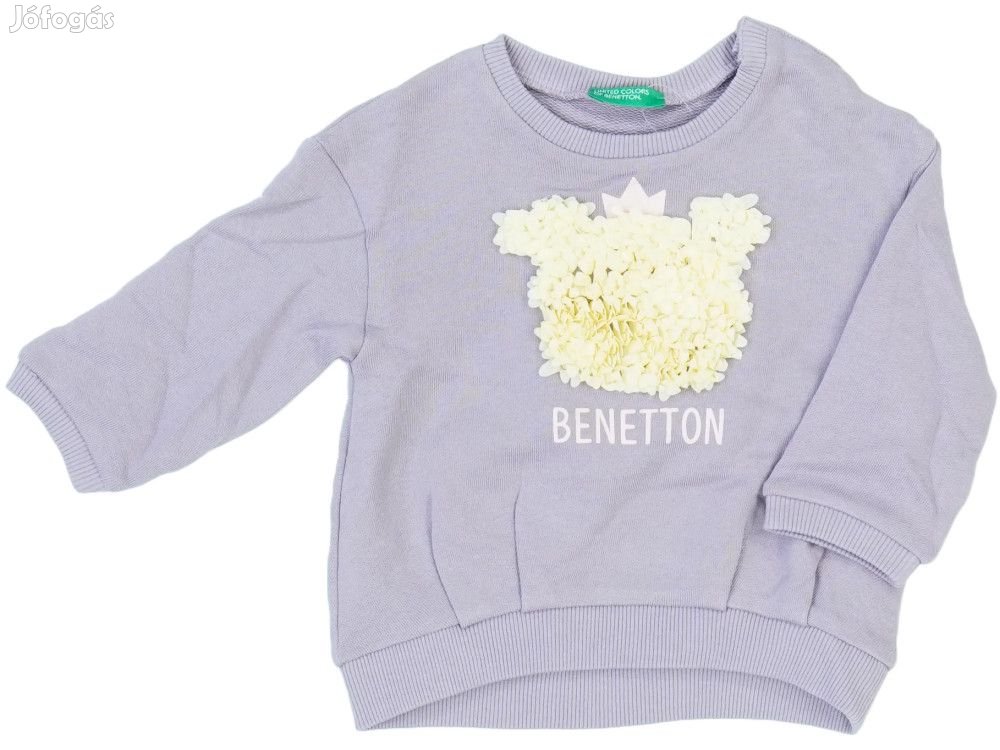 Benetton Új (címkés) Lány Pulóver (Méret: 80)