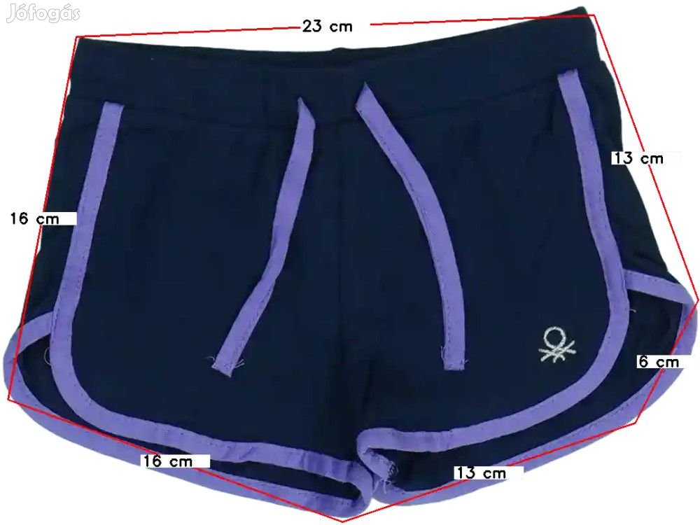 Benetton Új (címkés) Lány Rövidnadrág (Méret: 92)