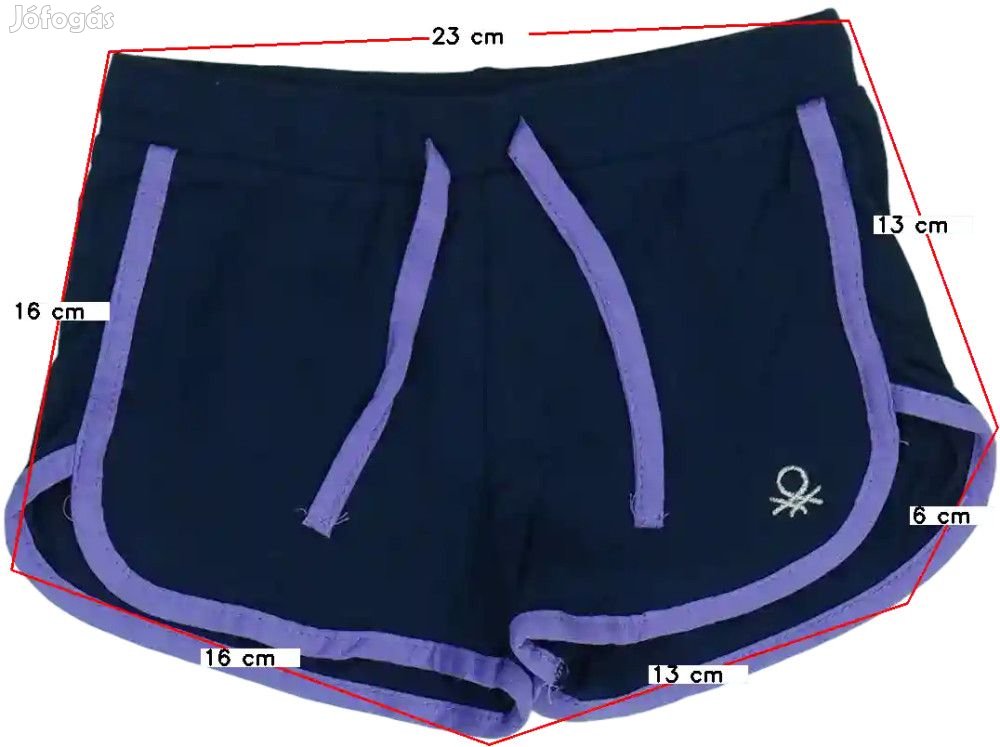 Benetton Új (címkés) Lány Rövidnadrág (Méret: 92)