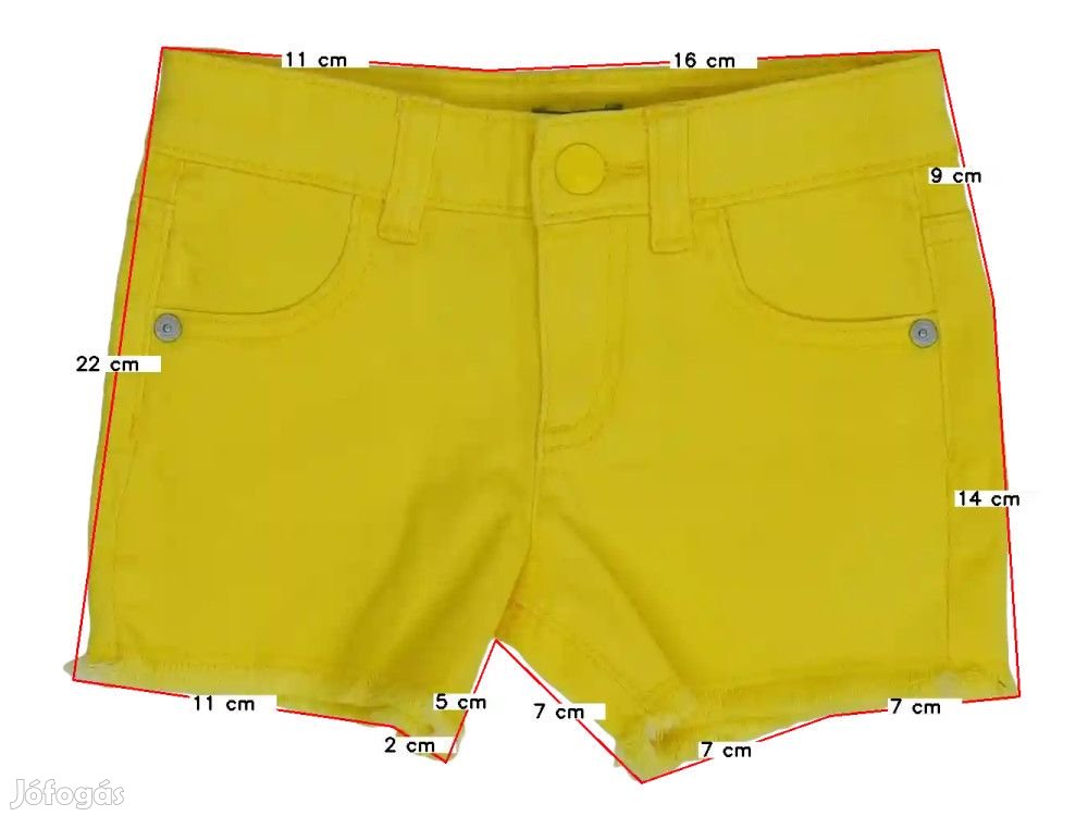 Benetton Új (címkés) Lány Rövidnadrág (Méret: 98)