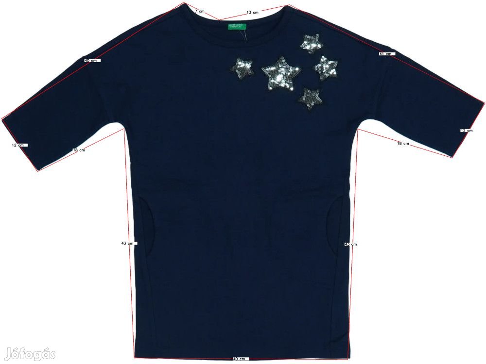 Benetton Új (címkés) Lány Ruha (Méret: 128)