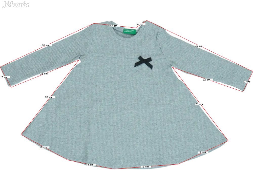 Benetton Új (címkés) Lány Ruha (Méret: 62)