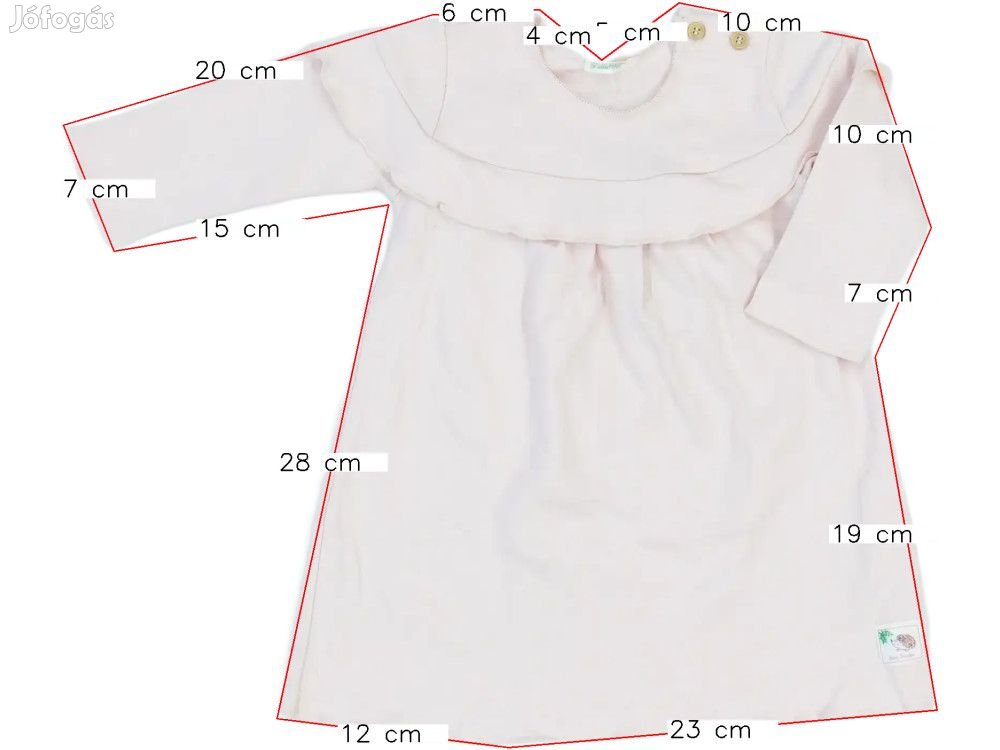 Benetton Új (címkés) Lány Ruha (Méret: 62)