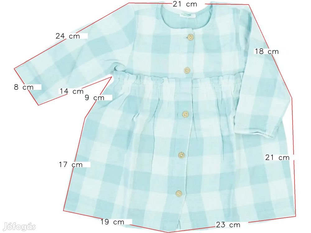 Benetton Új (címkés) Lány Ruha (Méret: 68)