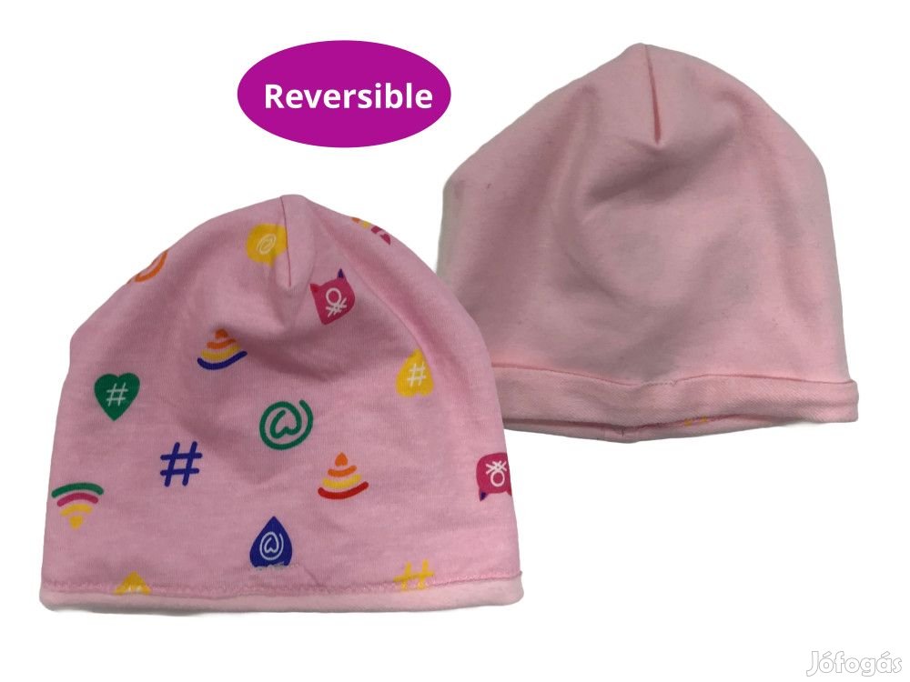 Benetton Új (címkés) Lány Sapka (Méret: 68)