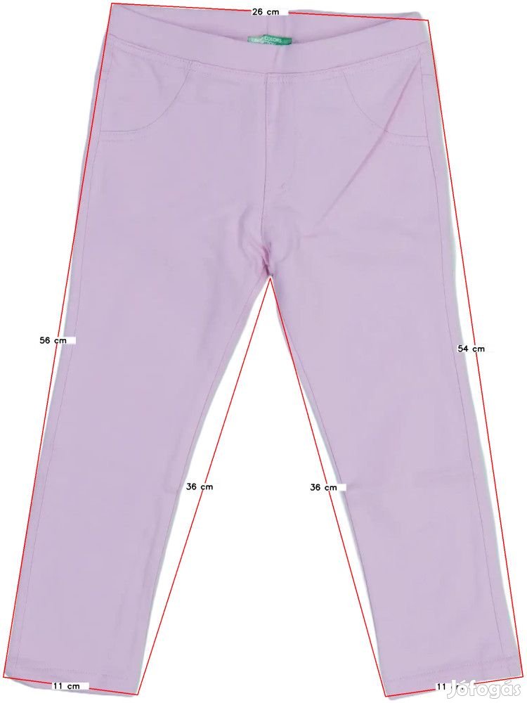 Benetton Új (címkés) Lány Stretch nadrág (Méret: 104)