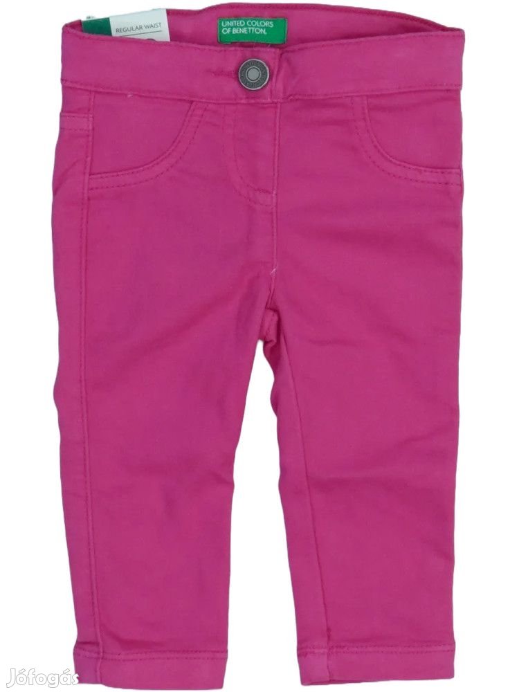 Benetton Új (címkés) Lány Stretch nadrág (Méret: 74)