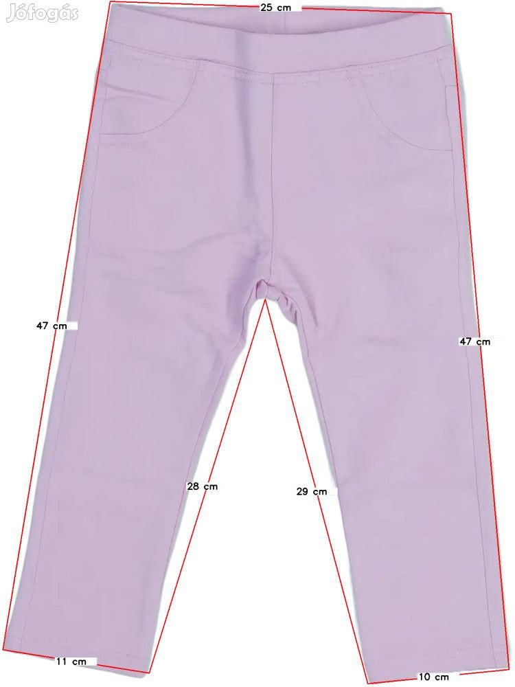 Benetton Új (címkés) Lány Stretch nadrág (Méret: 92)