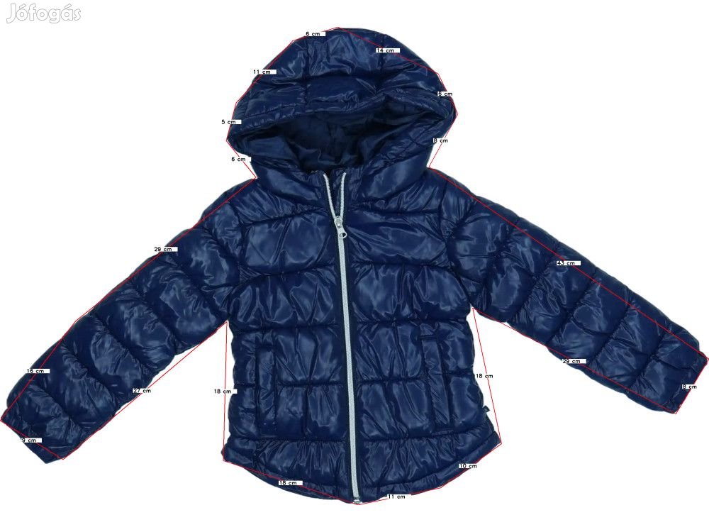 Benetton Új (címkés) Lány Télikabát (Méret: 110)