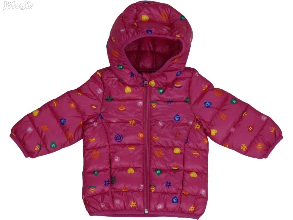 Benetton Új (címkés) Lány Télikabát (Méret: 62)