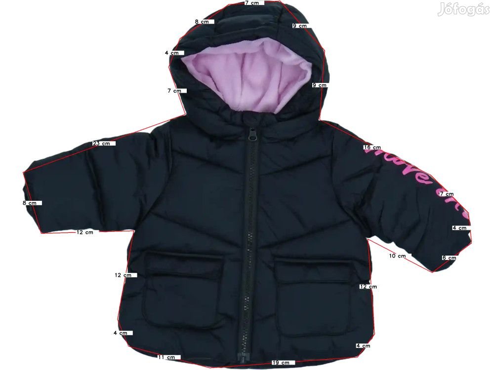 Benetton Új (címkés) Lány Télikabát (Méret: 68)