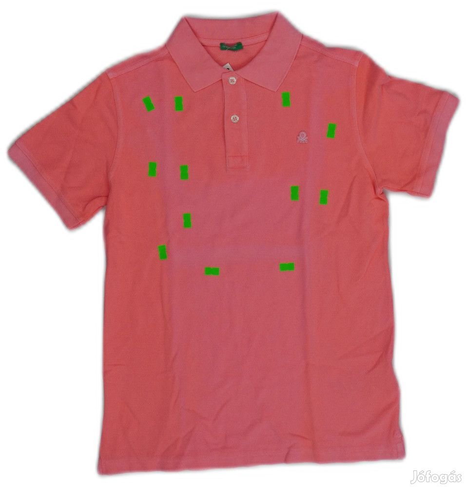 Benetton Új (hibás) Fiú Galléros póló (Méret: 170)