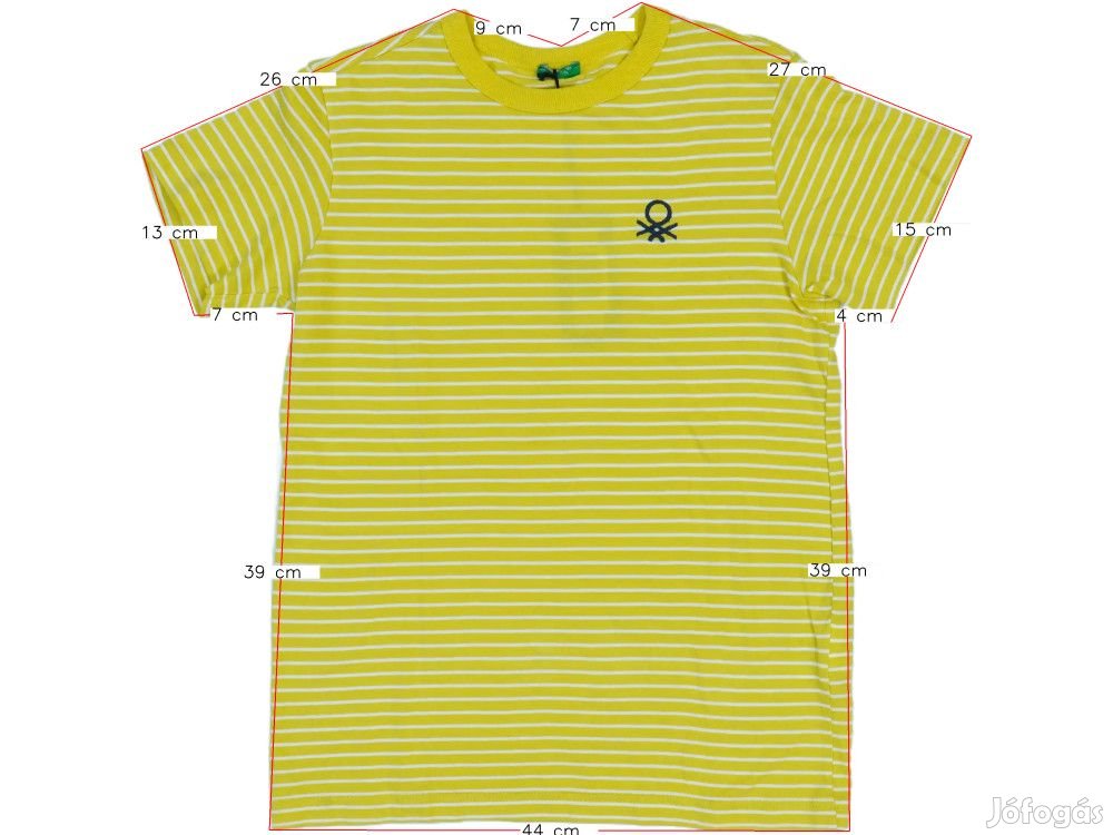 Benetton Új (hibás) Fiú Póló (Méret: 158)