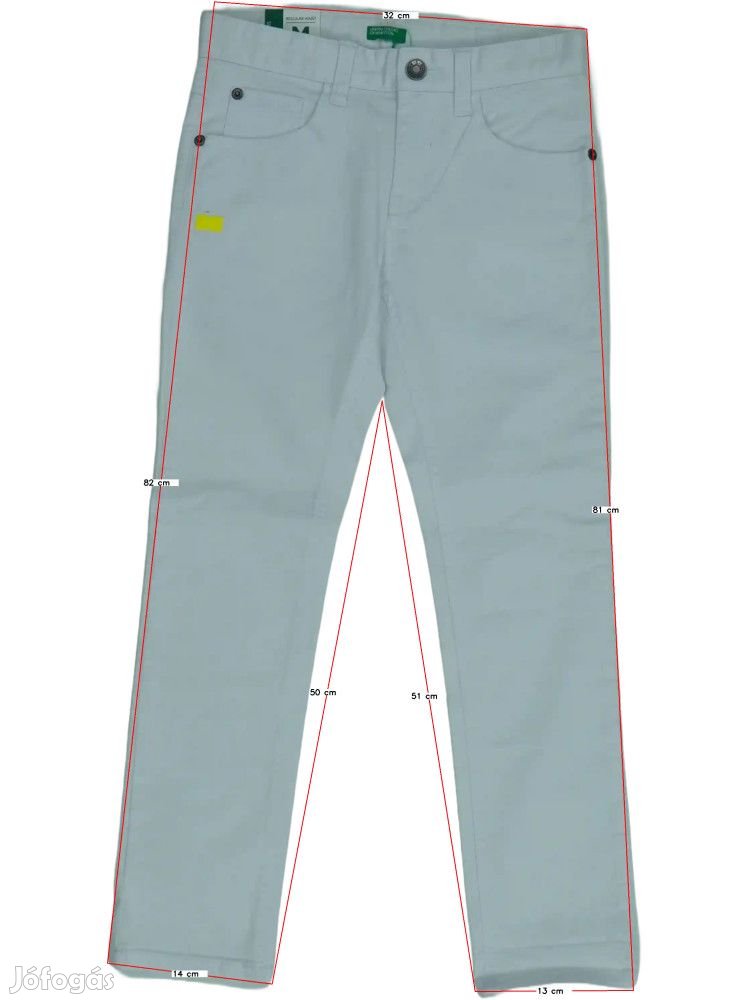 Benetton Új (hibás) Lány Farmernadrág (Méret: 128)