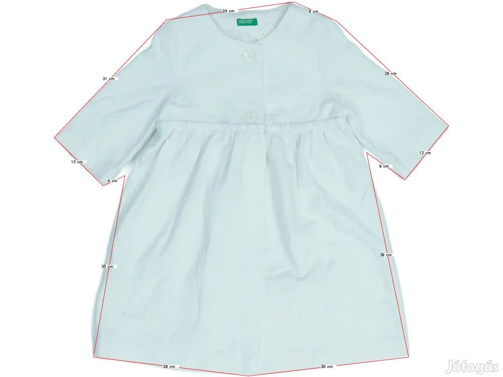 Benetton Új (hibás) Lány Ruha (Méret: 140)