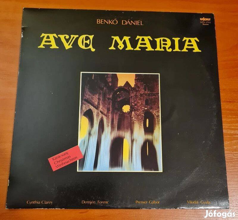 Benkő Dániel - Ave Maria; LP, Vinyl, bakelit