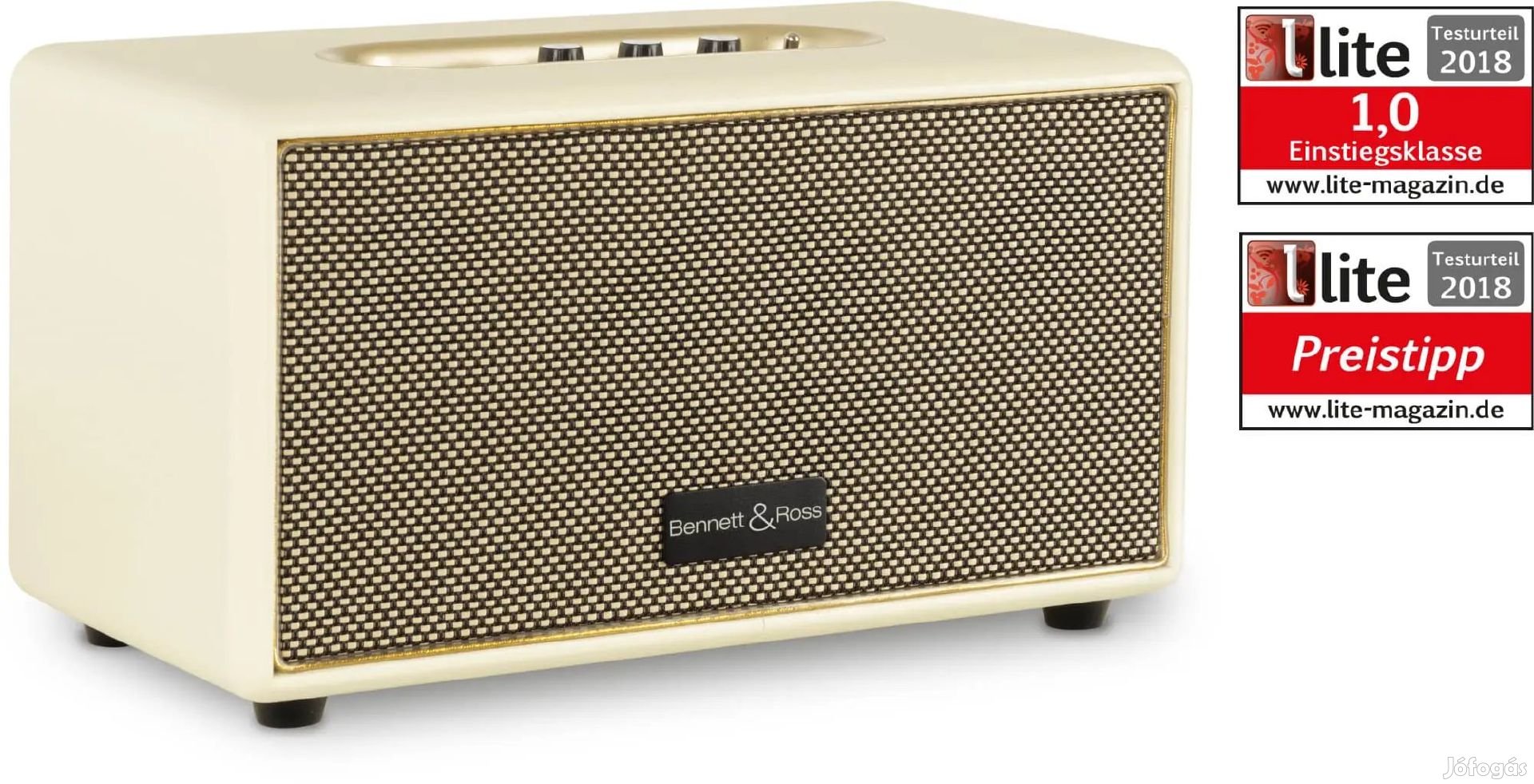 Bennett & Ross BB-860CW Blackmore Bluetooth Hangszóró Krém Fehér