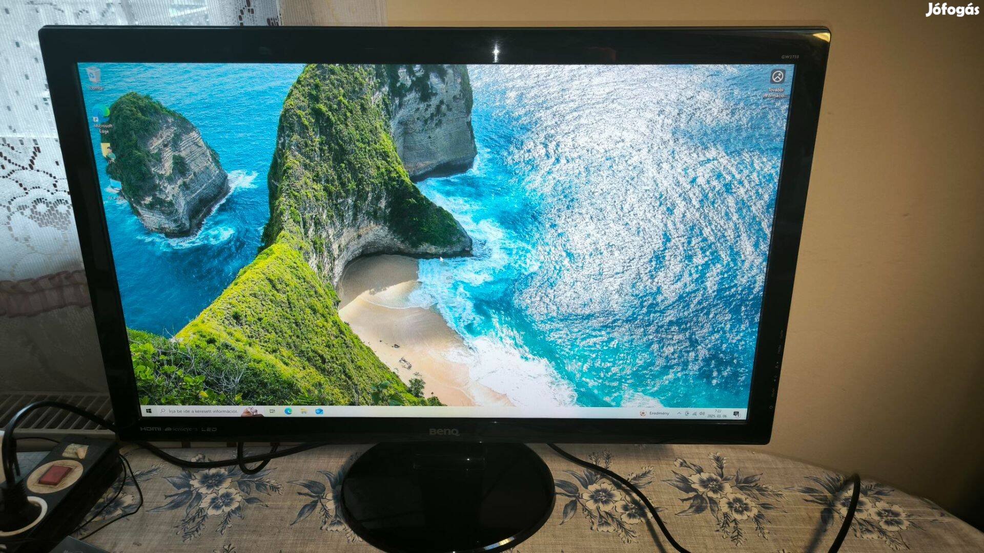 Benq GW2750 27"-os Full-HD LED monitor HDMI, DVI, VGA, Hangszoró