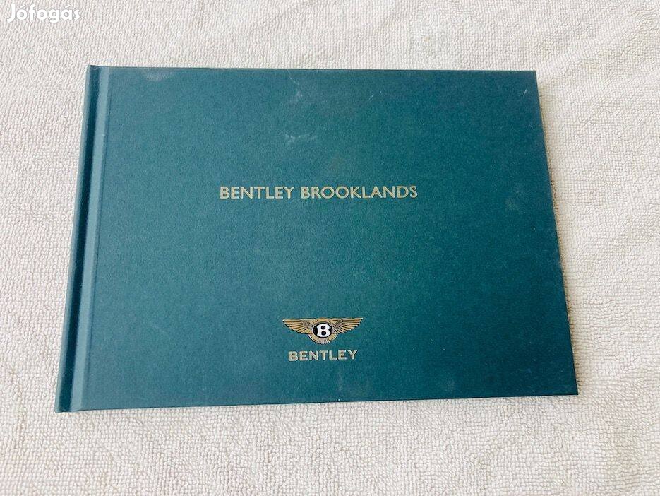 Bentley Brooklands prospektus, katalógus, könyv + CD