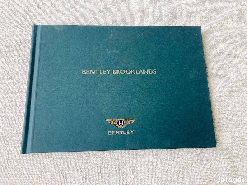 Bentley Brooklands prospektus, katalógus, könyv és CD