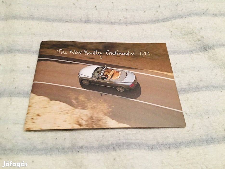 Bentley Continental GTC prospektus, katalógus és CD