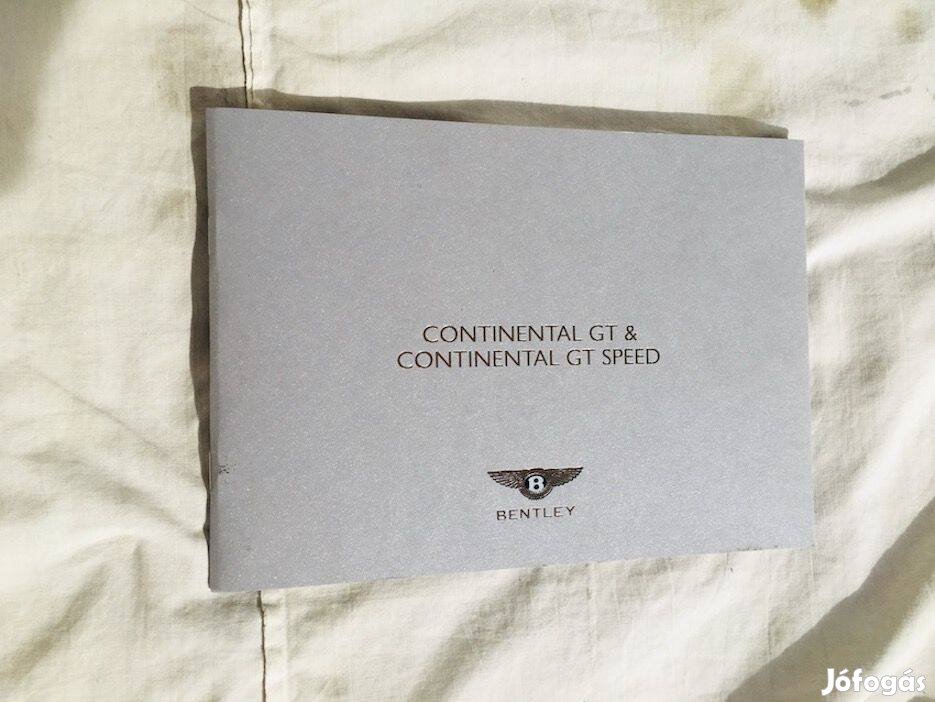 Bentley Continental GT Speed prospektus, katalógus, könyv
