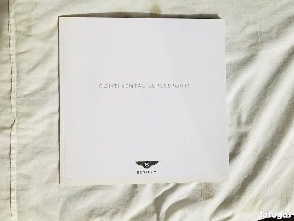 Bentley Continental Supersports katalógus, prospektus