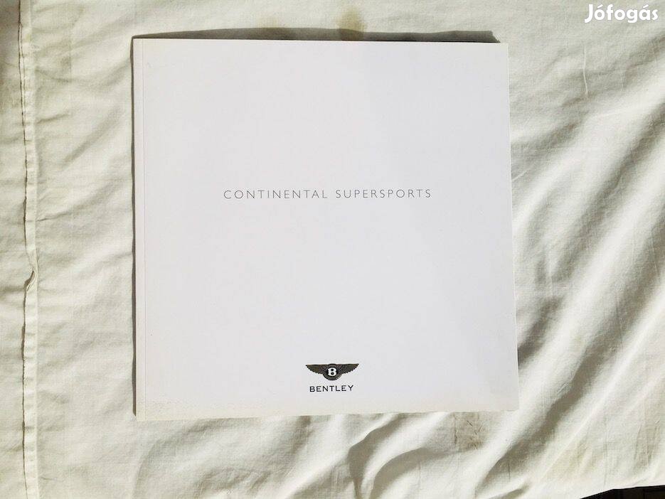 Bentley Continental Supersports katalógus, prospektus, brossúra
