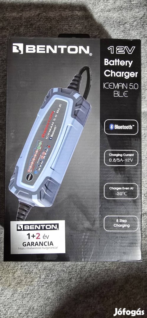 Benton Iceman 5.0 bluetotth BLE 12V akkumulátortöltő