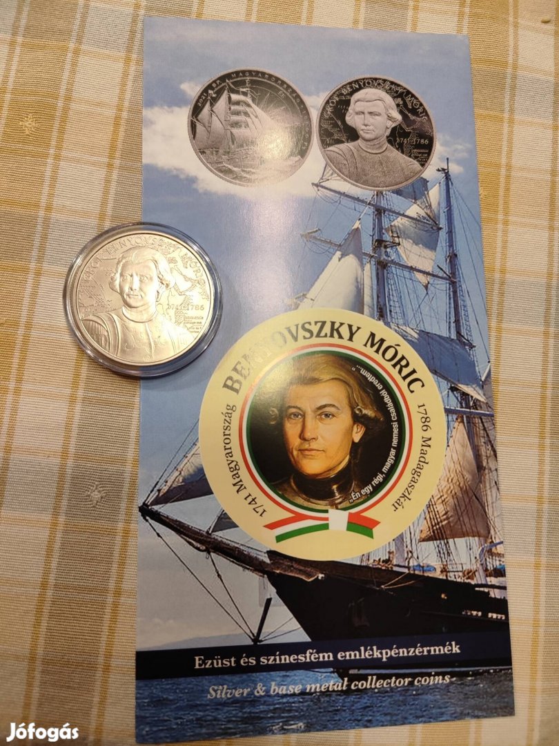 Benyovszky Móric színesfém emlékérme