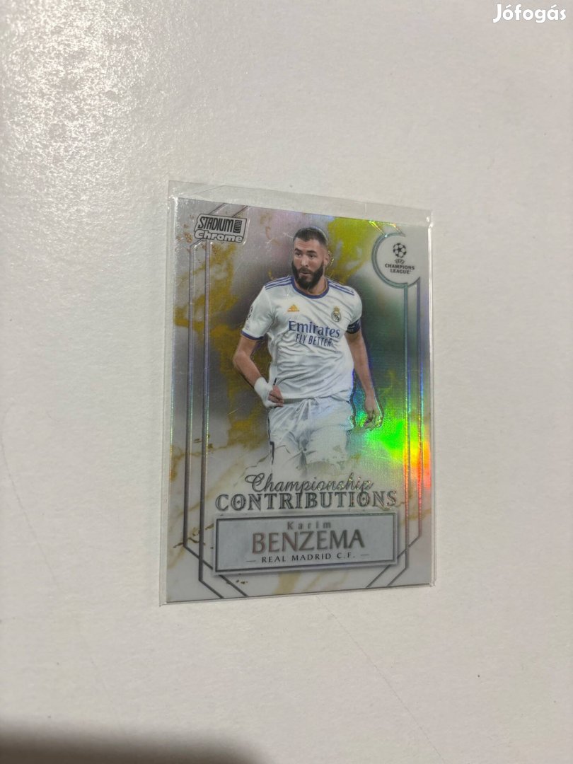 Benzema focis kártya Topps Chrome