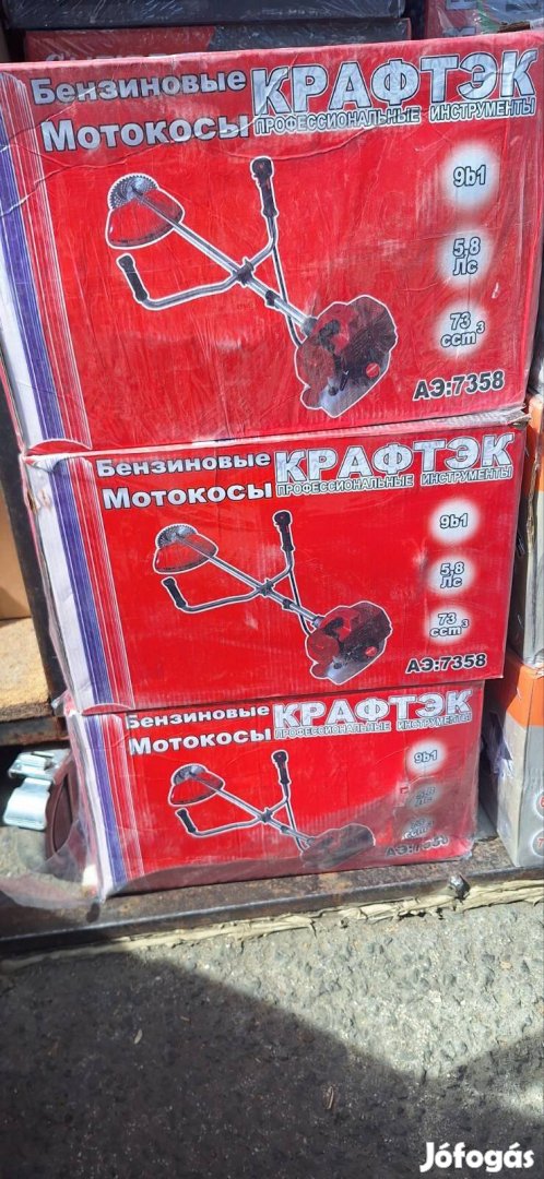 Benzines Fűkasza 73ccm 15 Kiegészítővel