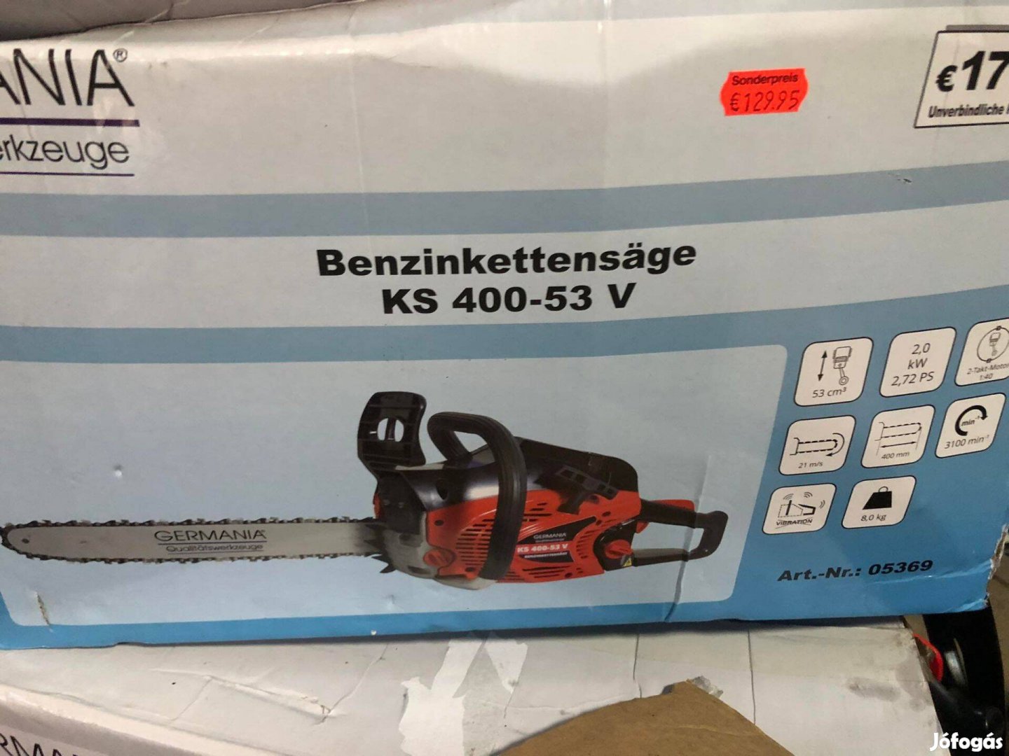 Benzines Láncfűrész!Germania! 52ccm!
