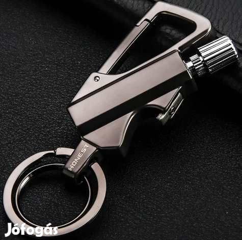 Benzines TŰzköves TŰzgyújtó Karabiner Sörnyító   (5181)